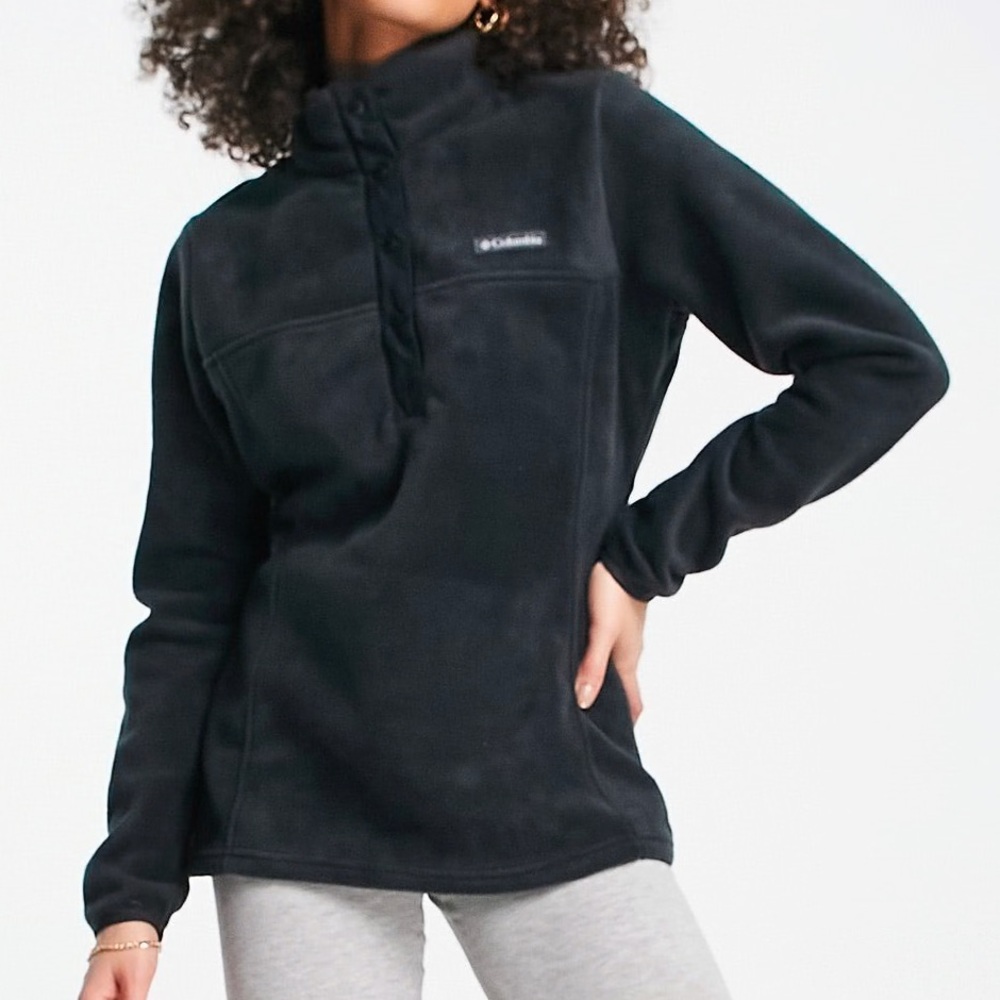 Columbia Benton Springs half button snap fleece in black